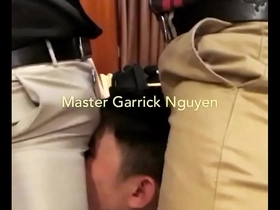 Master garrick and his friend dominated a lucky slave