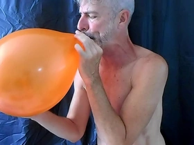 Balloon play with horny gay dilf richard lennox